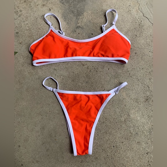 Orange Bikini Sporty style - Picture 3 of 4
